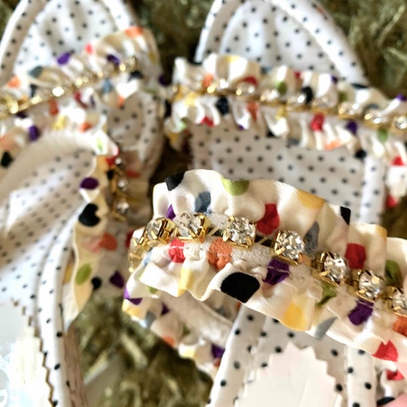 Brand New - White beaded High Heels Sandals - Picture 4 of 9